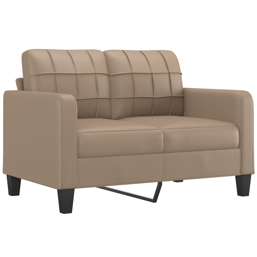 vidaXL 4-dijelni set sofa s jastucima boja cappuccina od umjetne kože