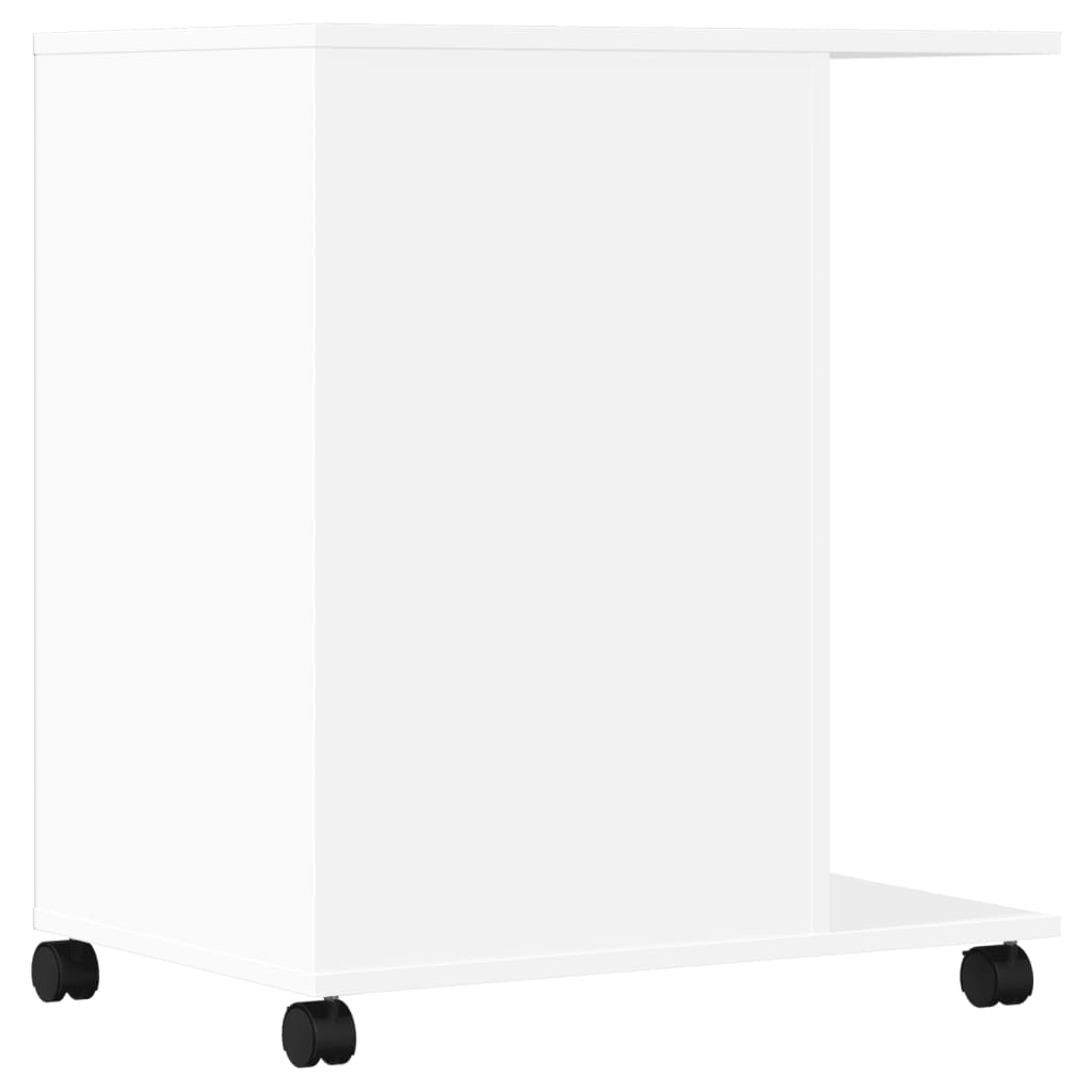 vidaXL Stalak za pisač s kotačima bijeli 60 x 40 x 68,5 cm