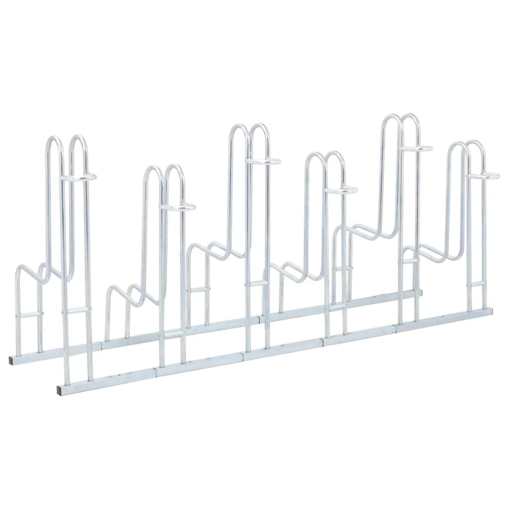 vidaXL Stalak za 6 bicikla podni samostojeći od pocinčanog čelika