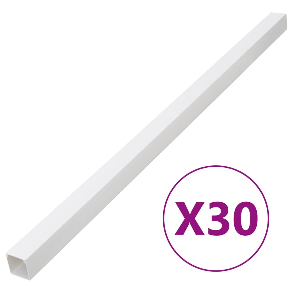 vidaXL Kanalice za kabele 100 x 40 mm 30 m PVC