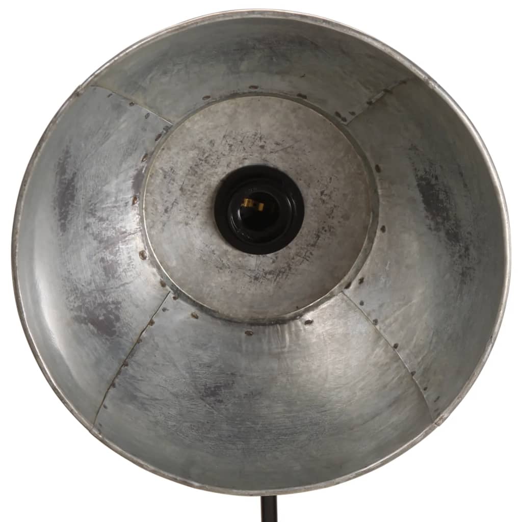 vidaXL Podna svjetiljka 25 W vintage srebrna 150 cm E27