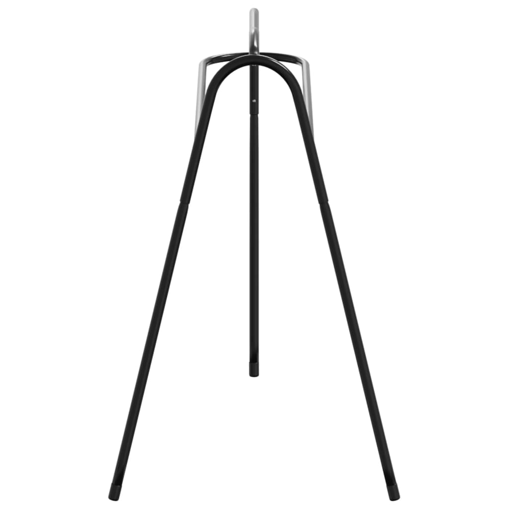vidaXL Samostojeći stalak za sedlo s 3 noge crni željezni