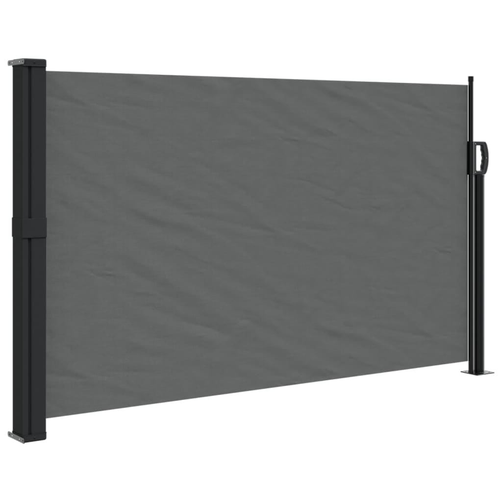 vidaXL Bočna tenda na uvlačenje antracit 120 x 500 cm