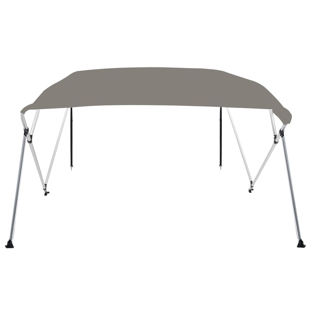 vidaXL Tenda bimini s 4 luka siva 243x180x137 cm