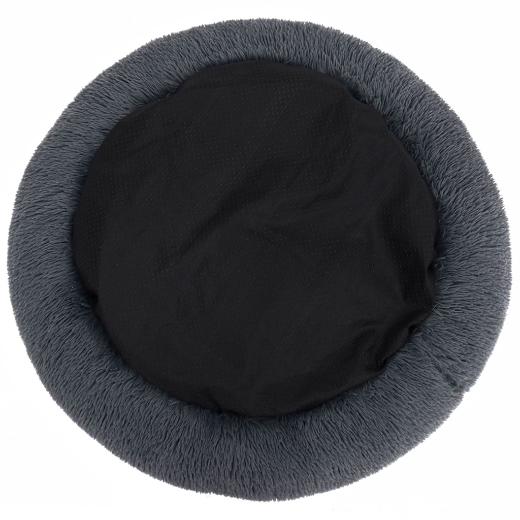 vidaXL Perivi jastuk za pse i mačke tamnosivi 90 x 90 x 16 cm plišani