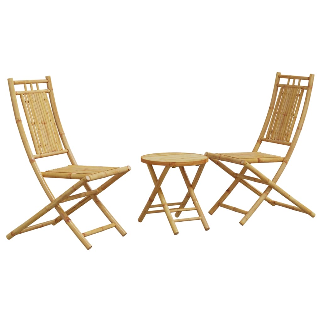 vidaXL 3-dijelni bistro set od bambusa