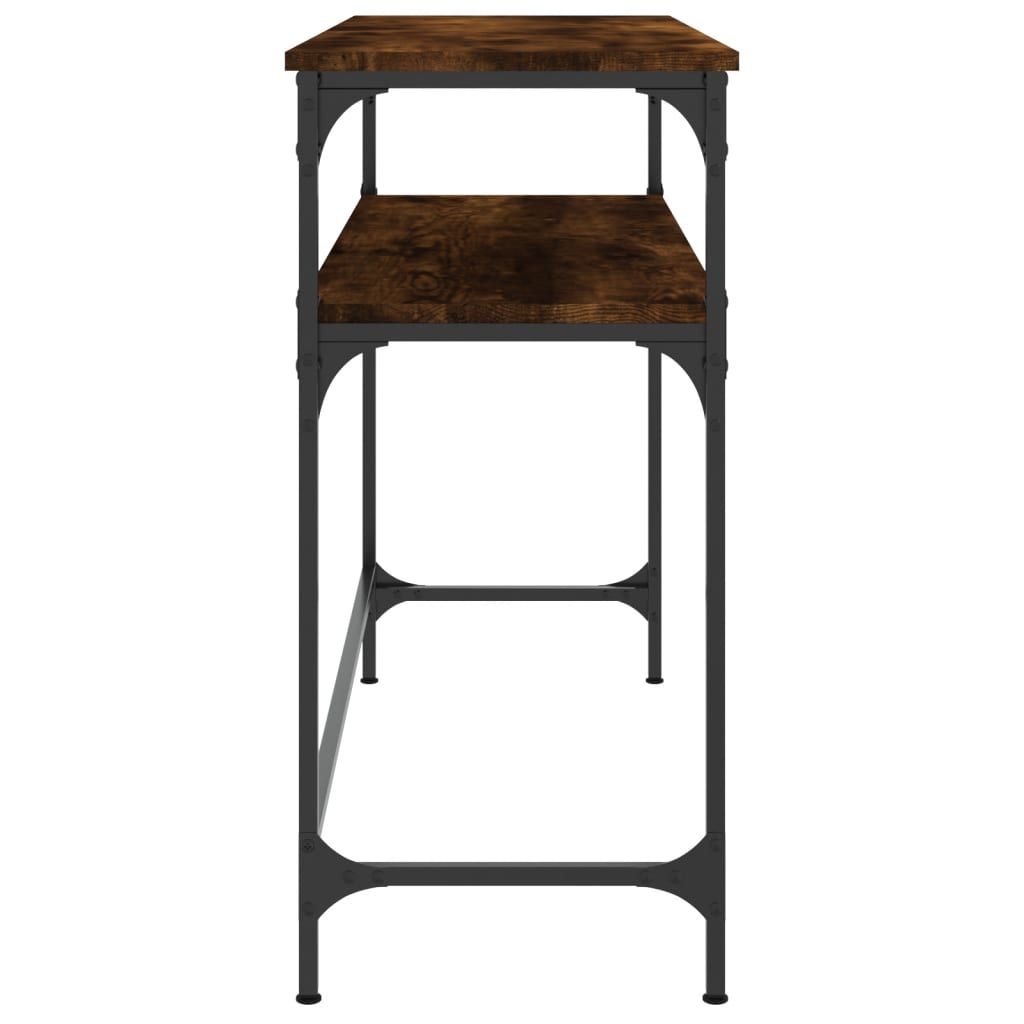 vidaXL Konzolni stol boja hrasta 100 x 35,5 x 75 cm konstruirano drvo