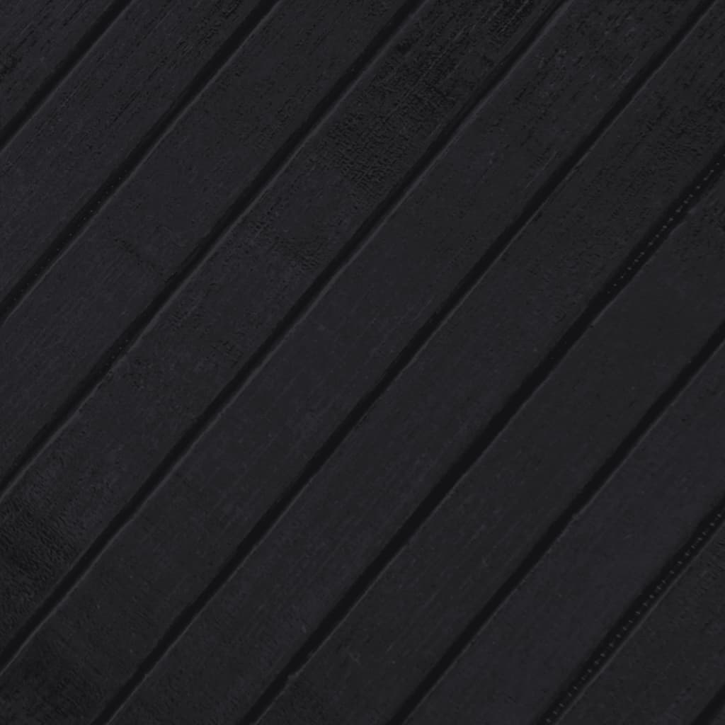 vidaXL Tepih pravokutni crni 60 x 400 cm od bambusa