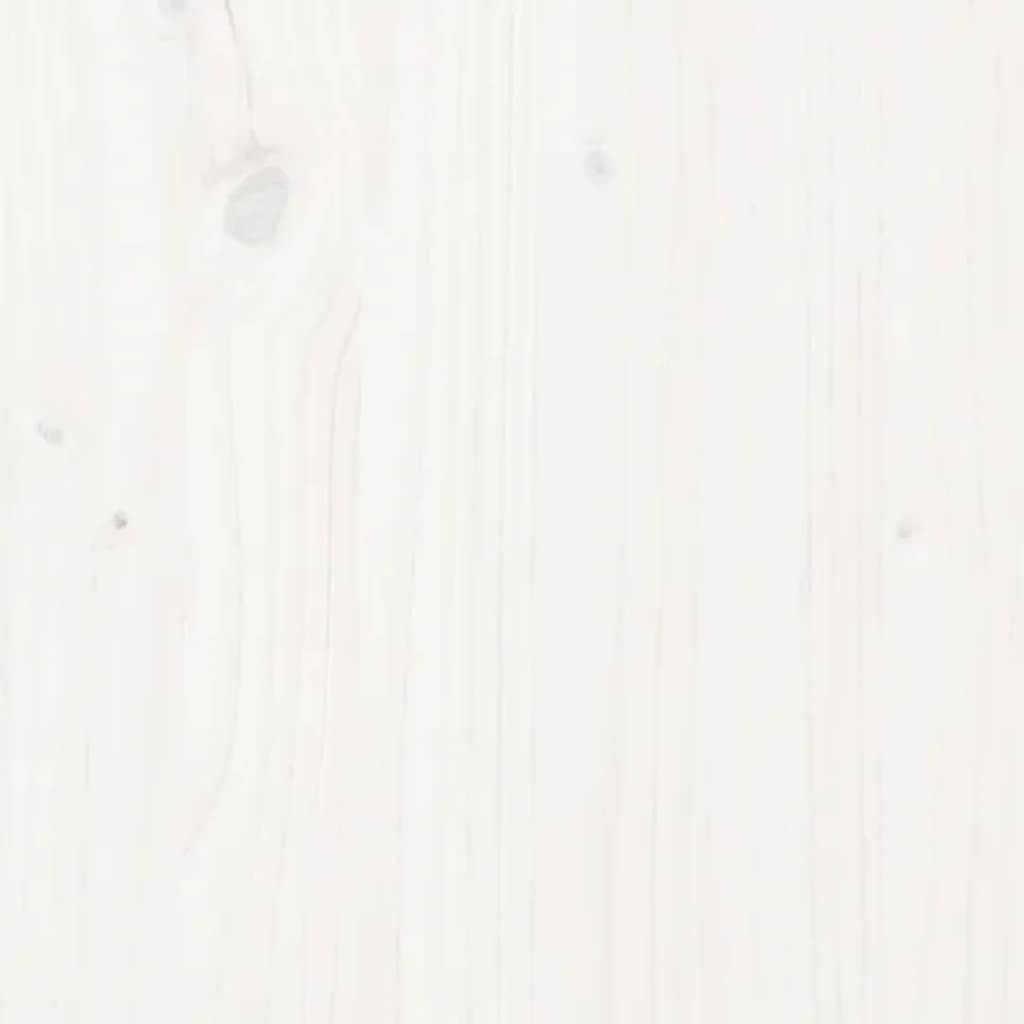 vidaXL Stolić za kavu bijeli 80 x 50 x 35 cm od masivne borovine