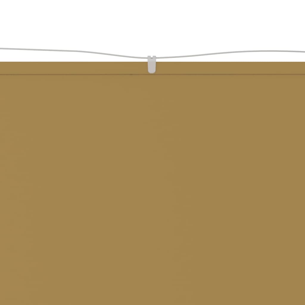 vidaXL Okomita tenda bež 60 x 600 cm od tkanine Oxford