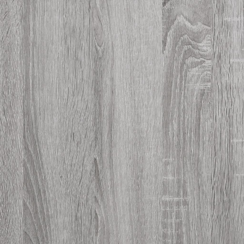 vidaXL Konzolni stol siva boja hrasta 89,5x28x76 cm konstruirano drvo