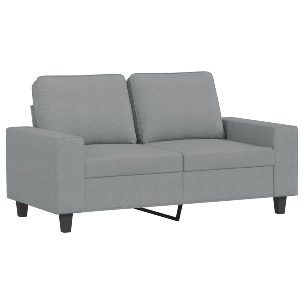 vidaXL 2-dijelni set sofa svjetlosivi od tkanine