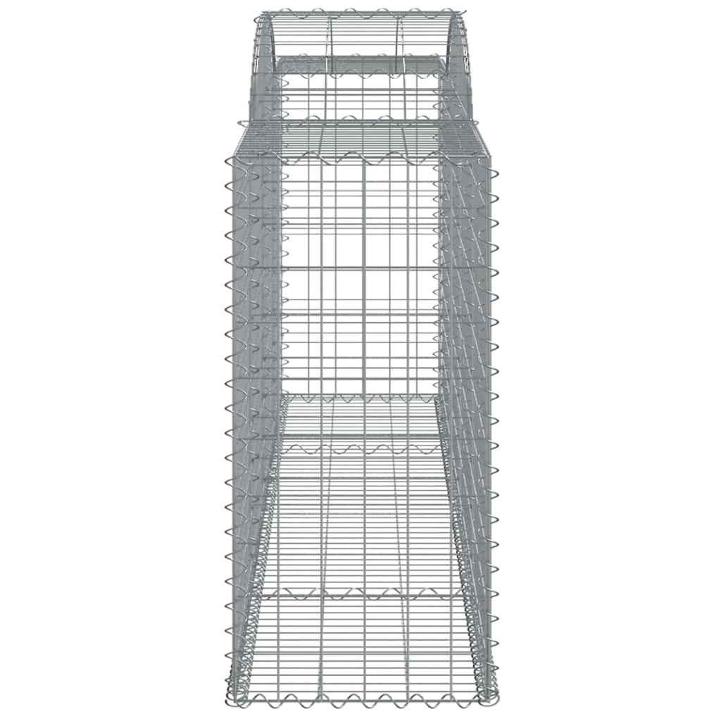 vidaXL Lučne gabionske košare 7 kom 300x50x100/120cm pocinčano željezo