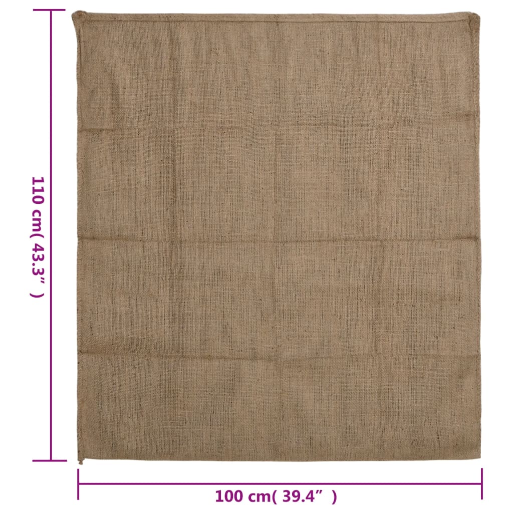 vidaXL Jutene vreće 5 kom 100 x 110 cm 100 % juta 340 g/m²