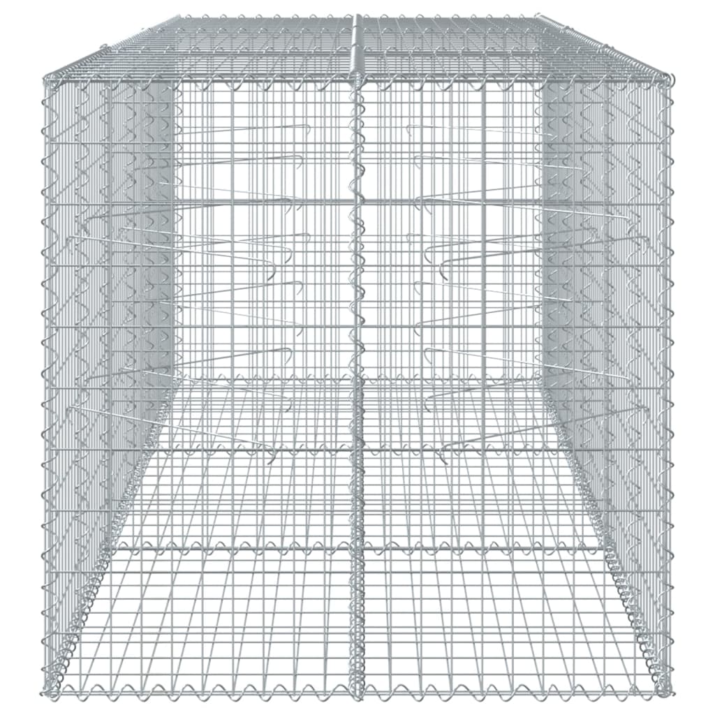 vidaXL Gabionska košara s poklopcem 300x100x100 cm pocinčano željezo