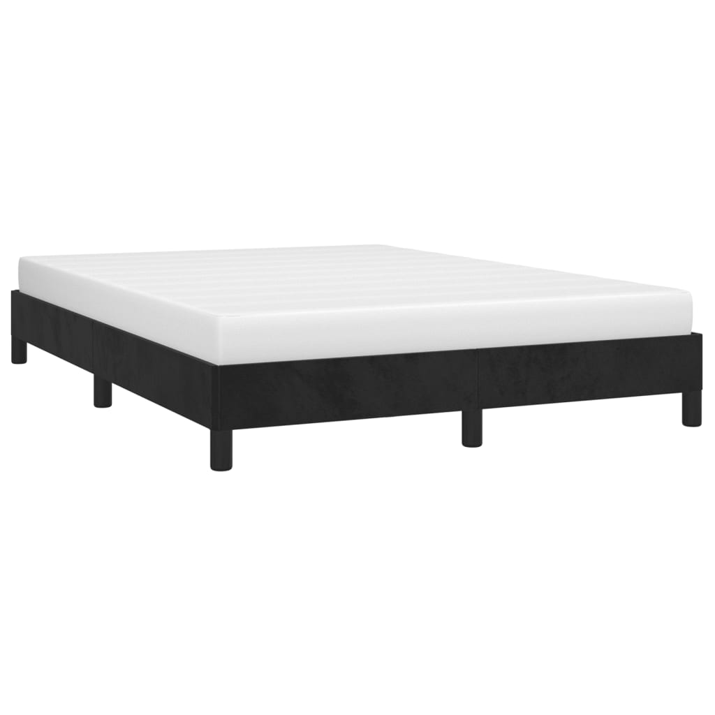 vidaXL Okvir za krevet crni 140 x 190 cm baršunasti