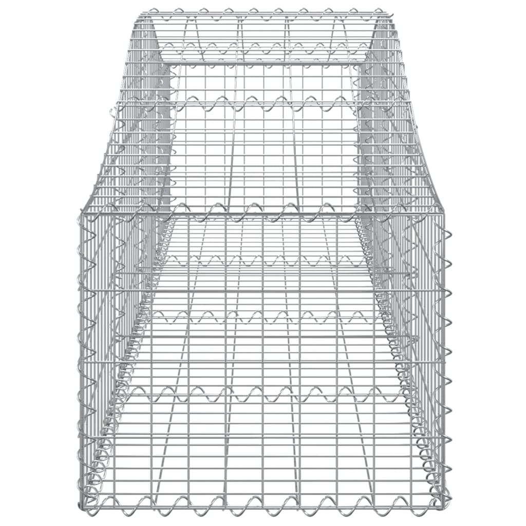 vidaXL Lučne gabionske košare 30 kom 200x50x40/60 cm pocinčano željezo