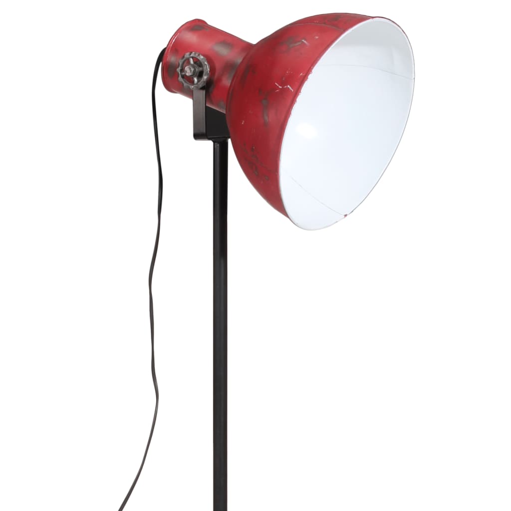 vidaXL Podna svjetiljka 25 W pohabano crvena 61 x 61 x 90/150 cm E27