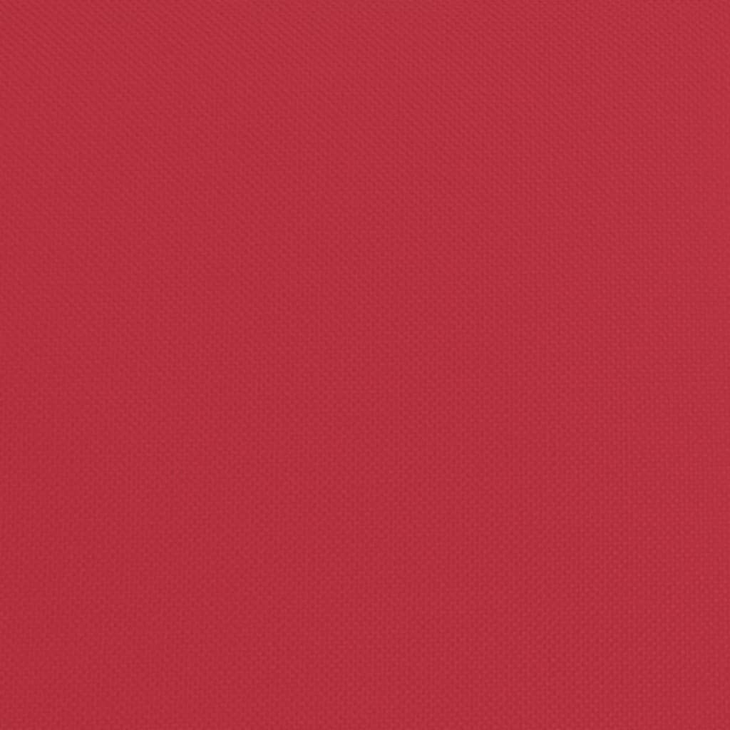 vidaXL Sklopiva ležaljka crvena tkanina Oxford i čelik obložen prahom