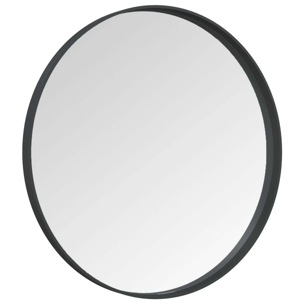 vidaXL Zidno ogledalo crno 60 cm