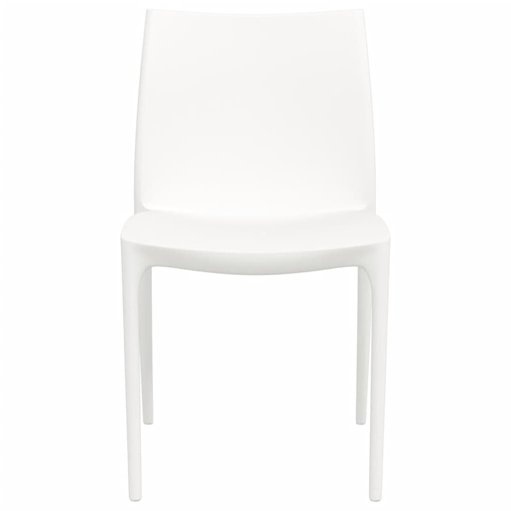 vidaXL Vrtne stolice 2 kom bijele 50 x 46 x 80 cm od polipropilena