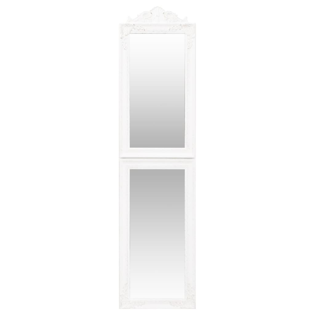 vidaXL Samostojeće ogledalo bijelo 45 x 180 cm