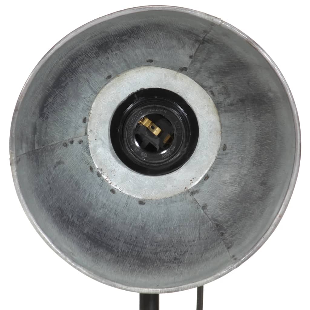 vidaXL Stolna svjetiljka 25 W vintage srebrna 17x17x50 cm E27