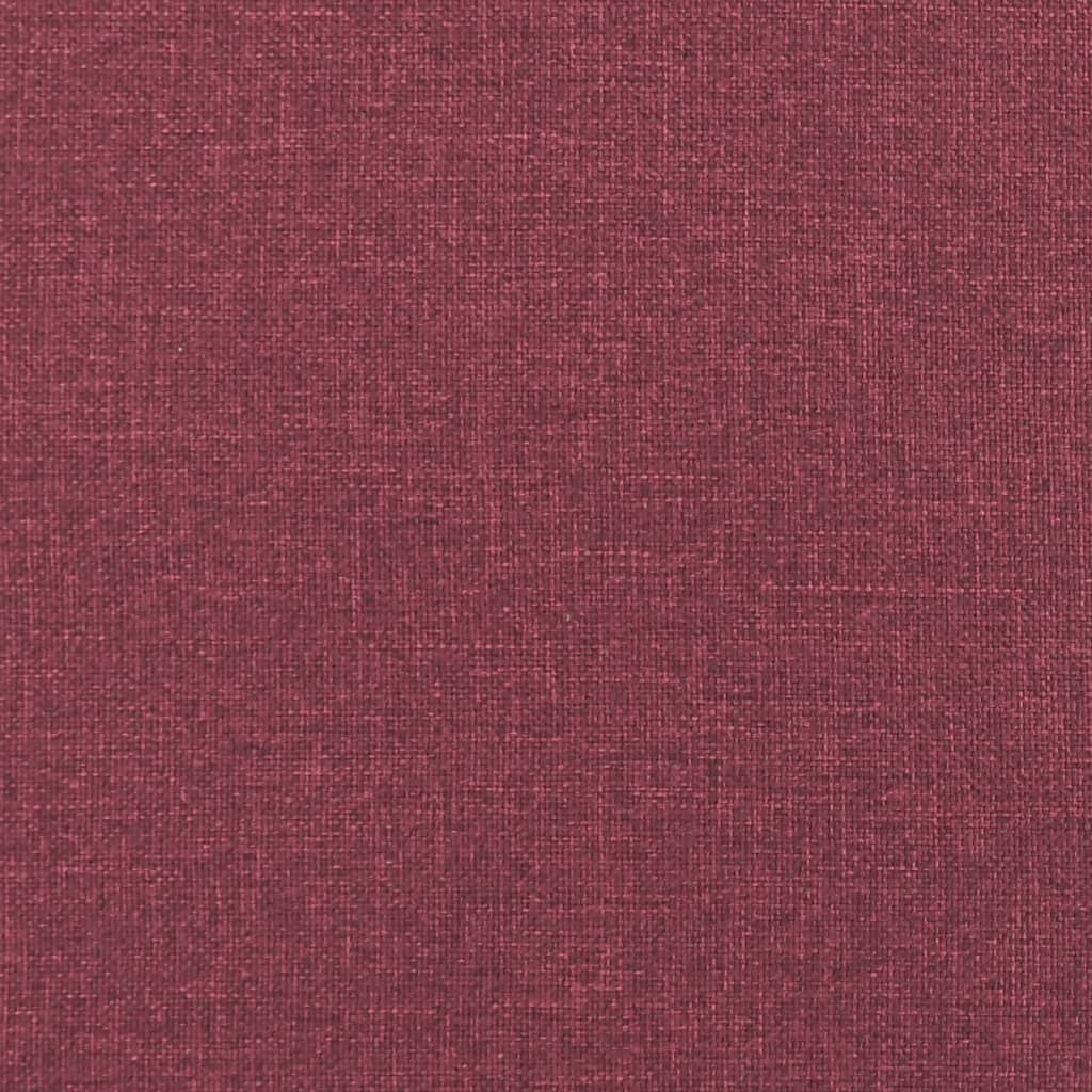 vidaXL Trosjed s ukrasnim jastucima boja vina 180 cm od tkanine