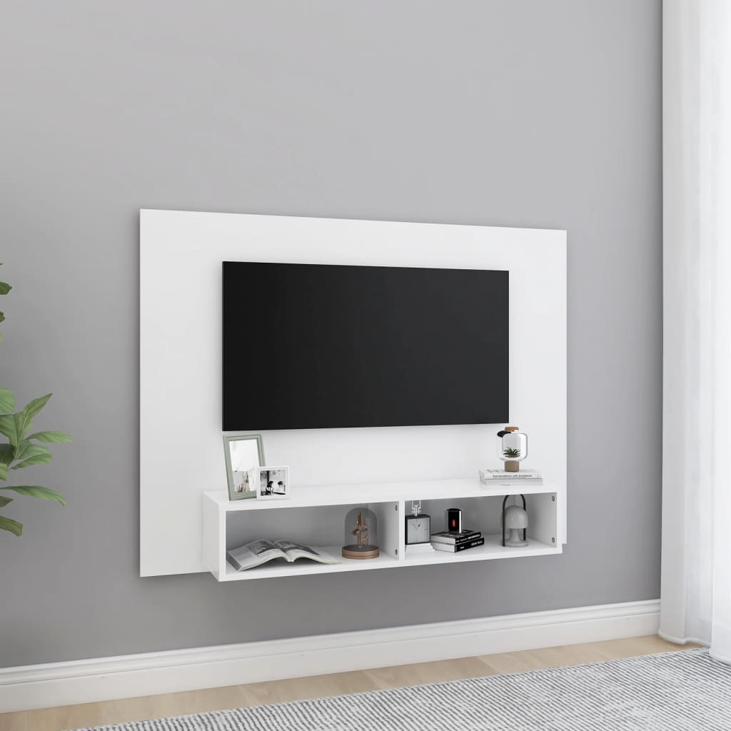 vidaXL Zidni TV ormarić bijeli 120 x 23,5 x 90 cm konstruirano drvo
