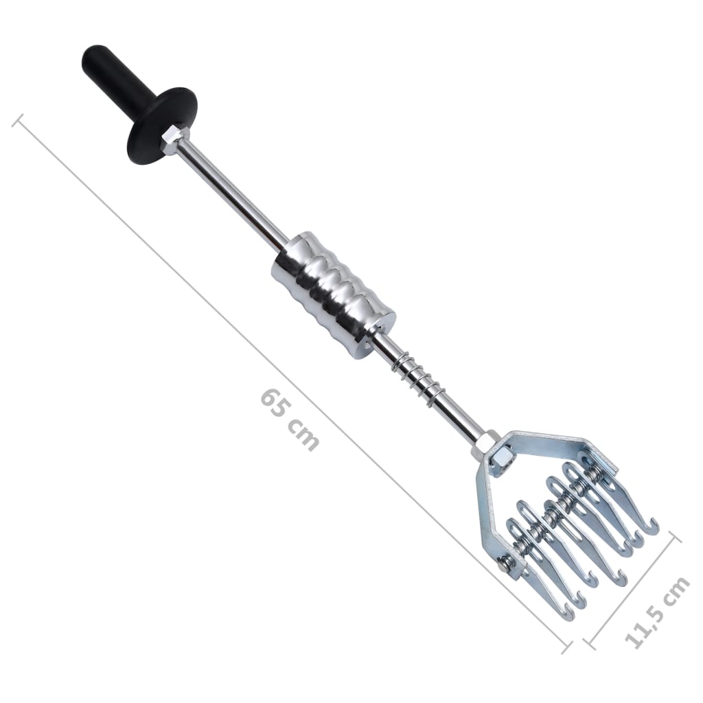 vidaXL Klizni čekić s više kandži 65 cm od ugljičnog čelika