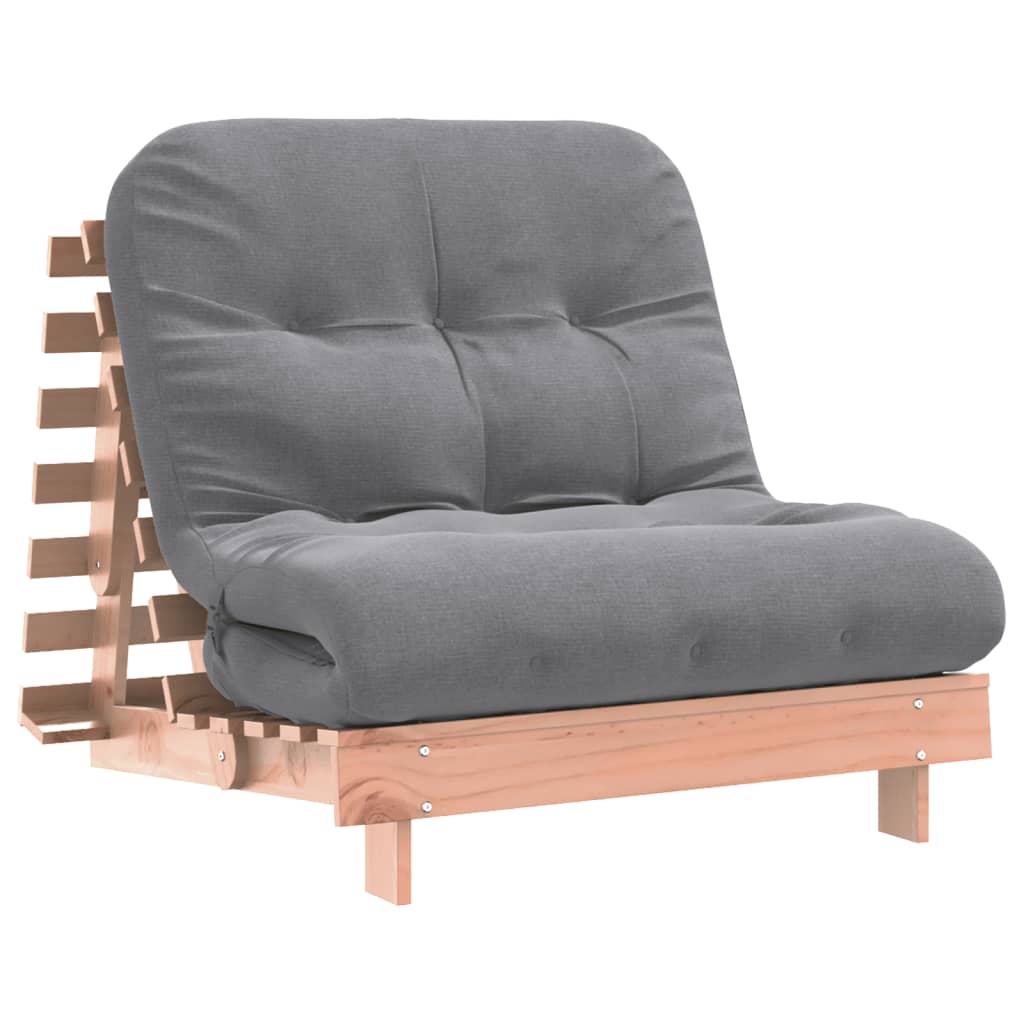 vidaXL Futon na razvlačenje s madracem 80x206x11 cm masivna duglazija