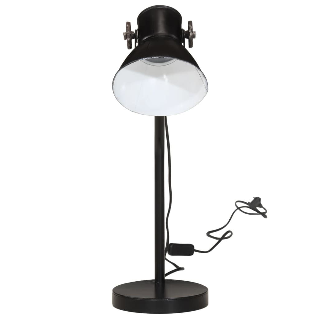 vidaXL Stolna svjetiljka 25 W crna 17x17x60 cm E27