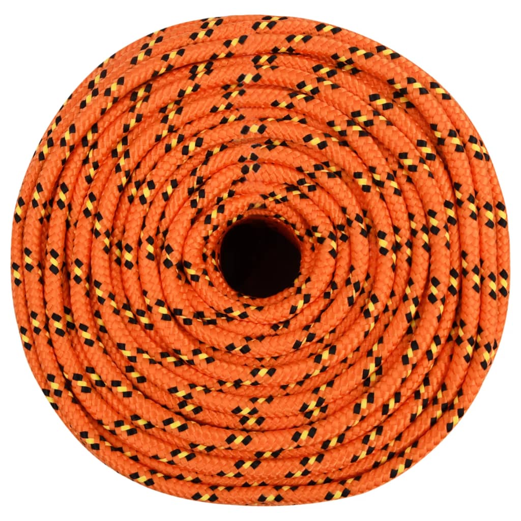vidaXL Brodski konop narančasto 10 mm 250 m od polipropilena