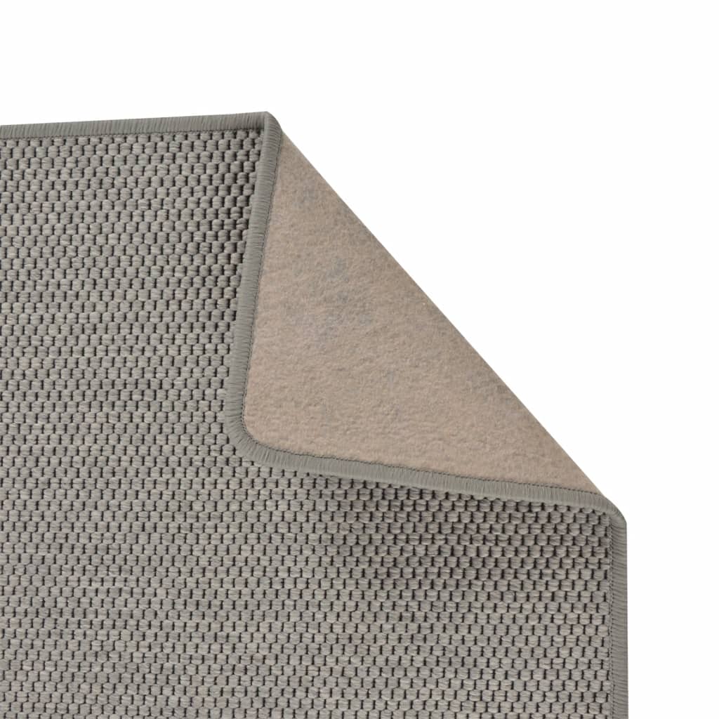 vidaXL Tepih-staza s izgledom sisala srebrna 50 x 150 cm