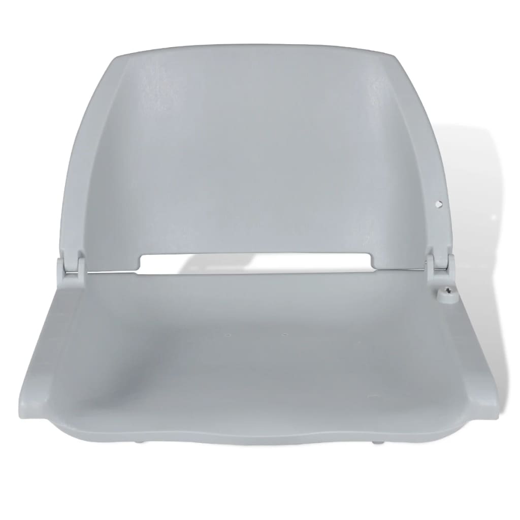 vidaXL Brodsko sjedalo sa sklopivim naslonom sivo 48 x 51 x 41 cm