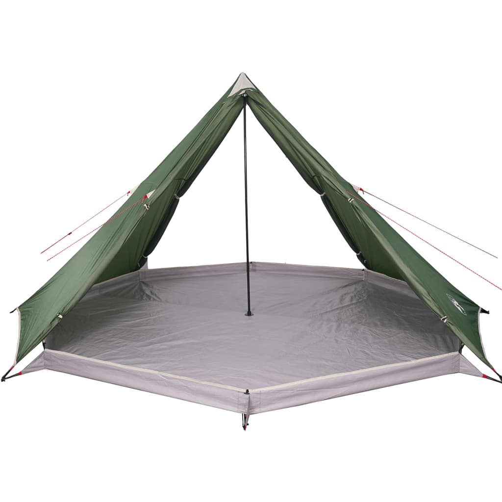 vidaXL Obiteljski šator tipi za 8 osoba zeleni vodootporni