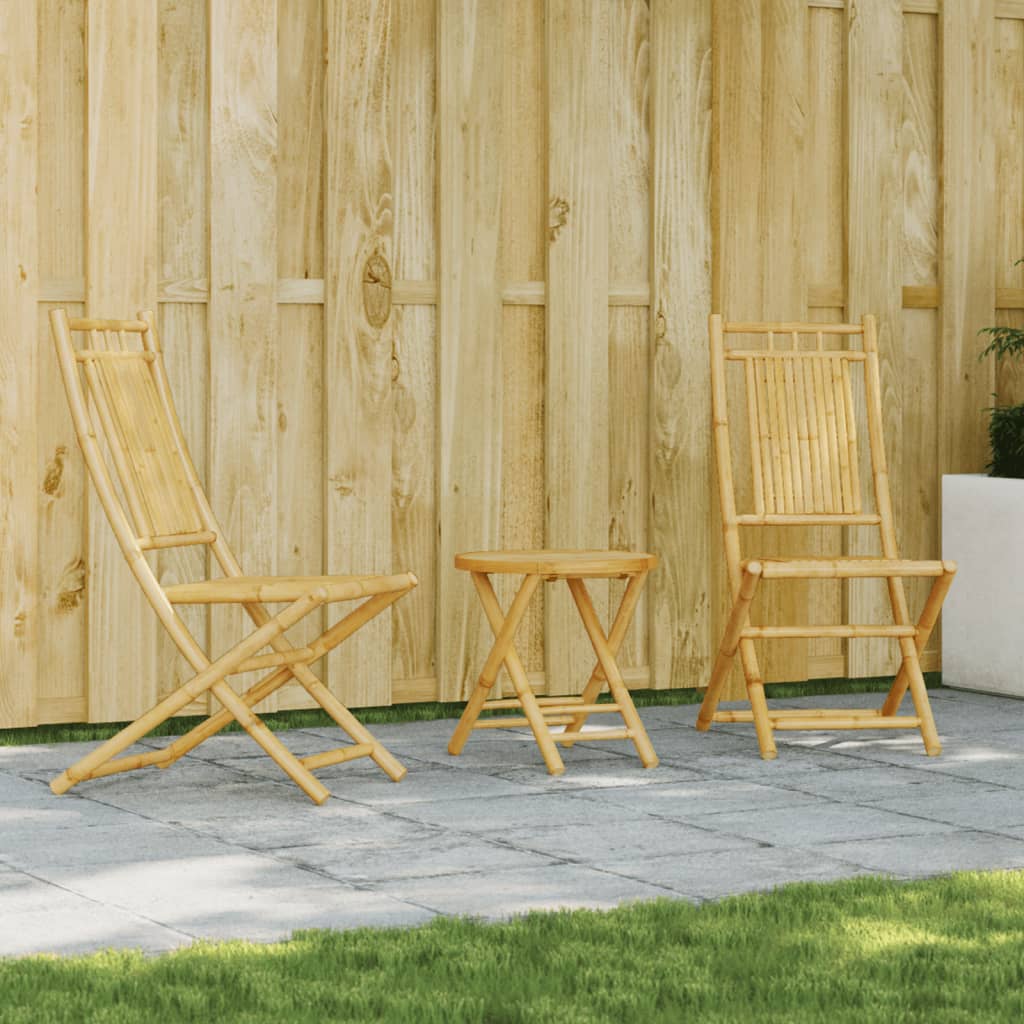 vidaXL 3-dijelni bistro set od bambusa