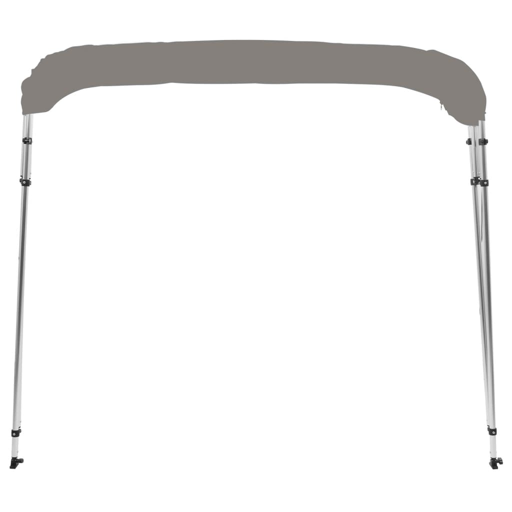 vidaXL Tenda bimini s 4 luka siva 243x180x137 cm