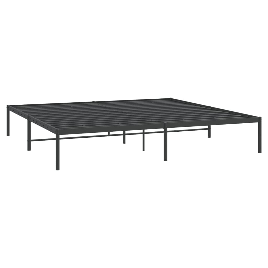 vidaXL Metalni okvir za krevet crni 183x213 cm