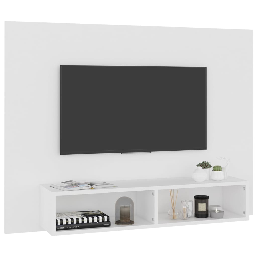 vidaXL Zidni TV ormarić bijeli 120 x 23,5 x 90 cm konstruirano drvo