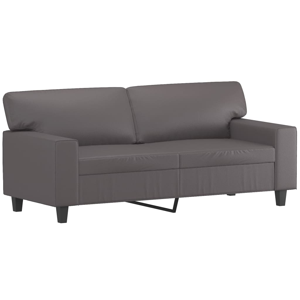 vidaXL 3-dijelni set sofa sivi od umjetne kože