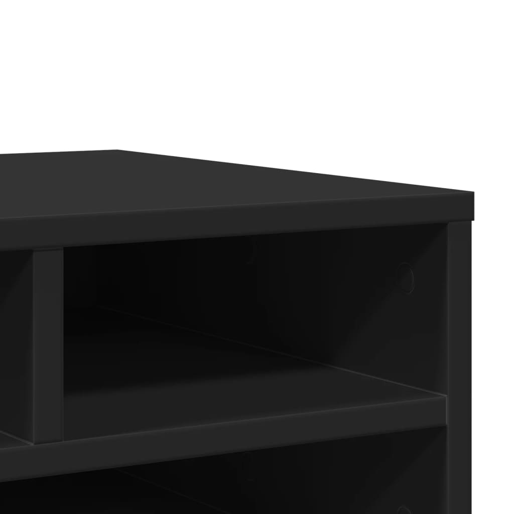 vidaXL Stalak za pisač crni 49 x 40 x 22,5 cm od konstruiranog drva
