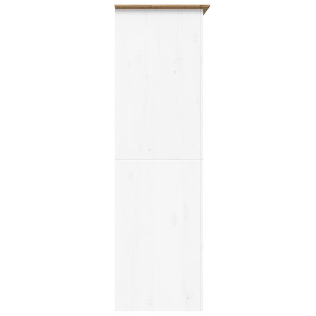 vidaXL Ormar BODO bijelo-smeđi 99 x 53,5 x 173 cm od masivne borovine