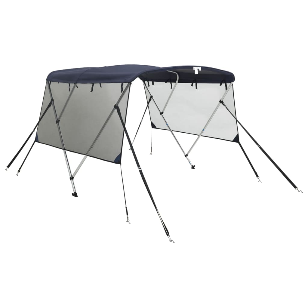 vidaXL Tenda bimini s 3 luka i mrežastim zidovima 183x(154-167)x137 cm