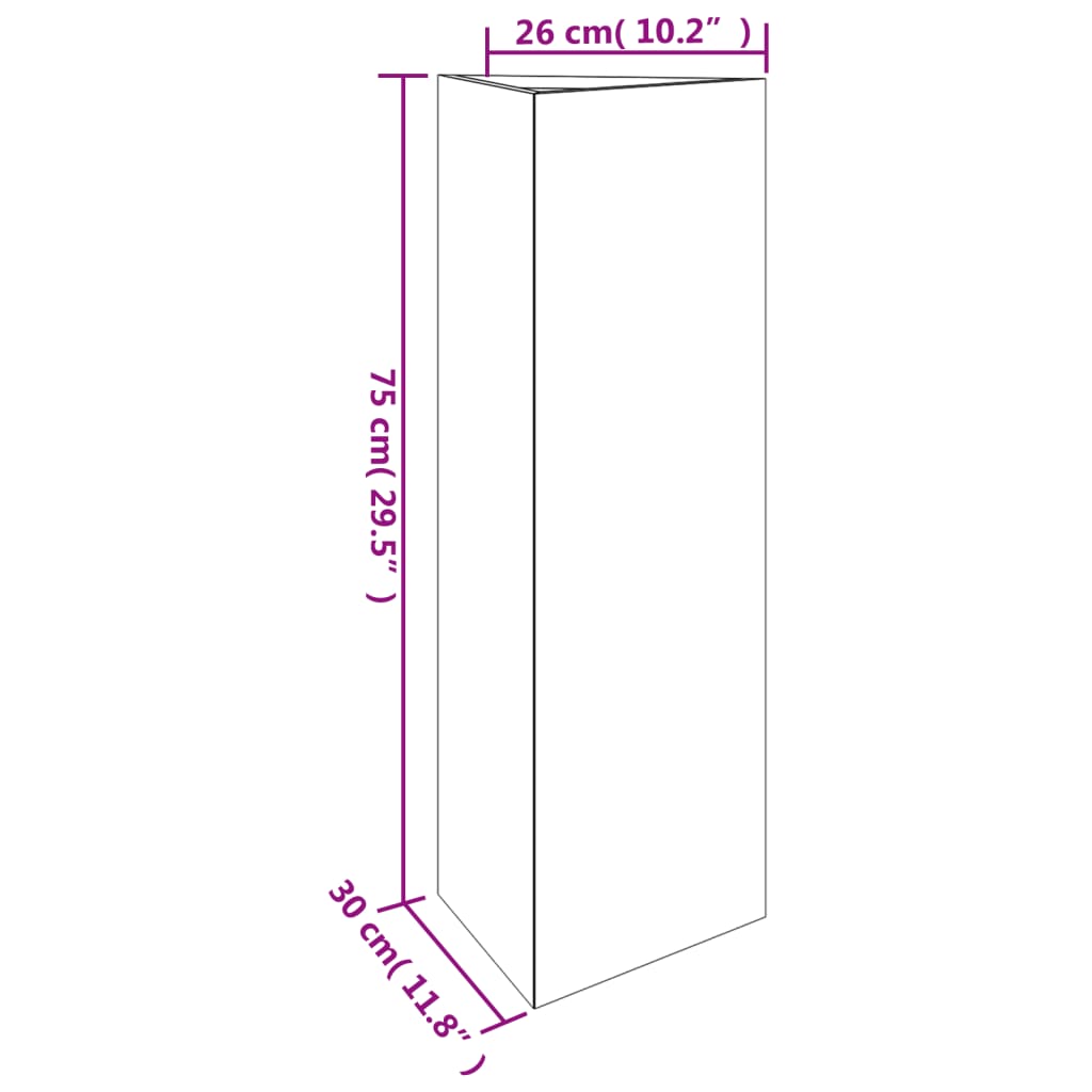 vidaXL Vrtna posuda za sadnju 30 x 26 x 75 cm od čelika COR-TEN