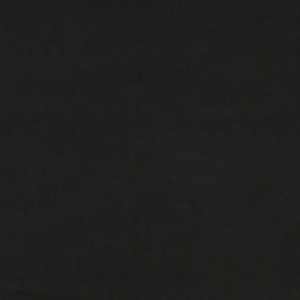 vidaXL Dvosjed s ukrasnim jastucima crni 140 cm baršunasti
