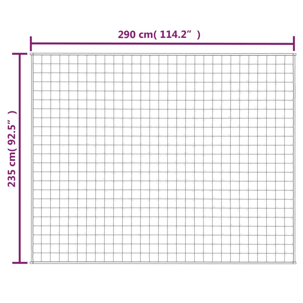 vidaXL Teška deka plava 235x290 cm 11 kg od tkanine