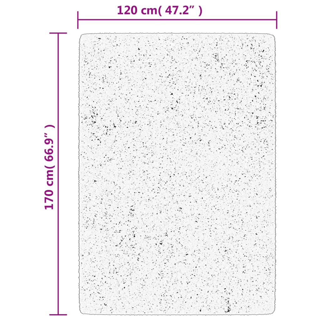 vidaXL Tepih OVIEDO kratkih vlakana crveni 120 x 170 cm