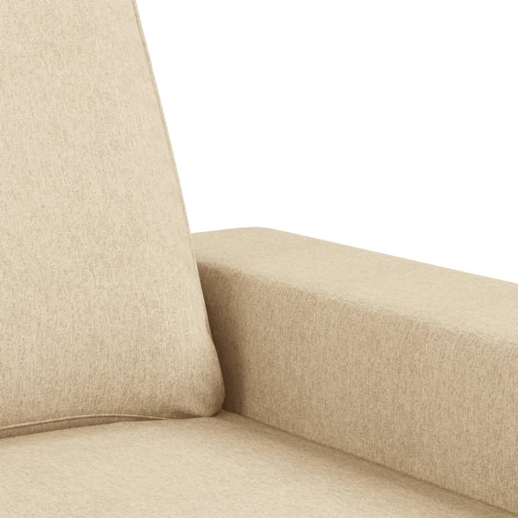 vidaXL 2-dijelni set sofa krem od tkanine