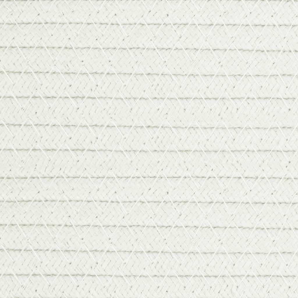 vidaXL Košara za pohranu smeđe-bijela Ø 51 x 33 cm od pamuka